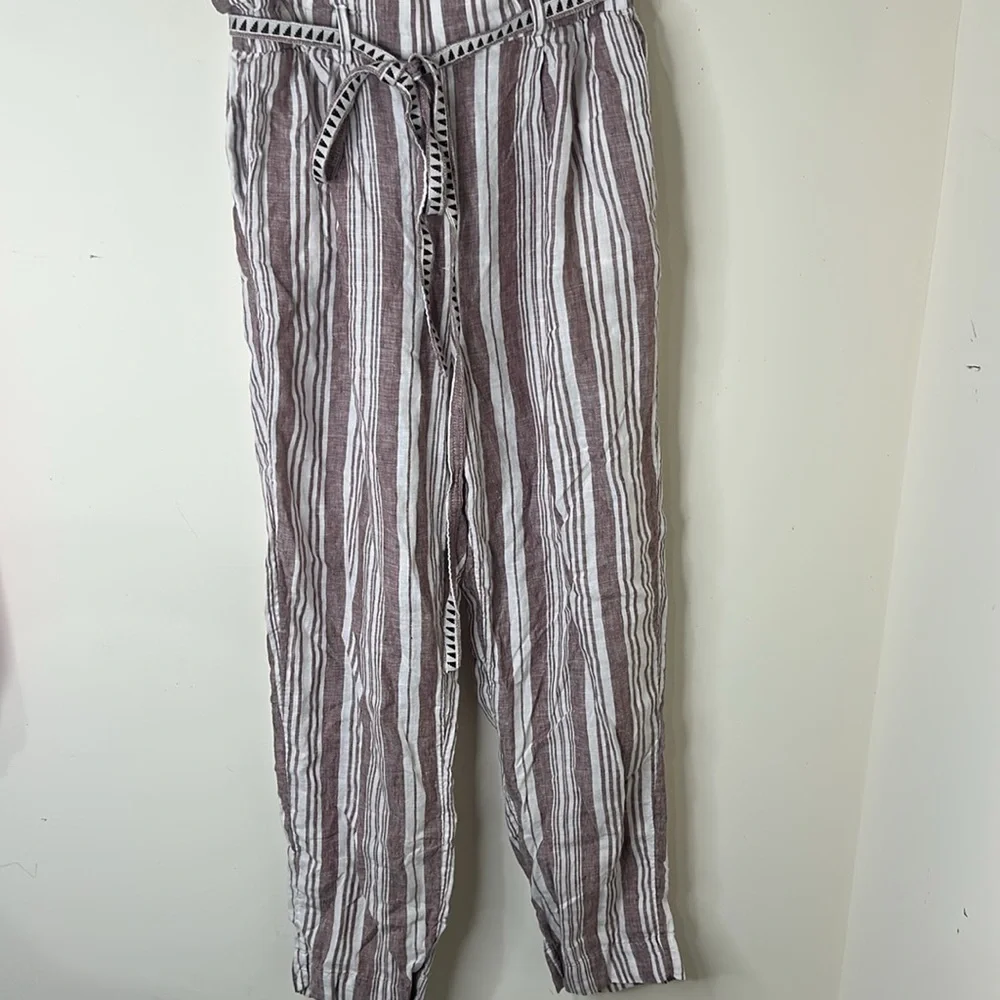 LemLem X H&M Striped 100% Linen Pants Size Small